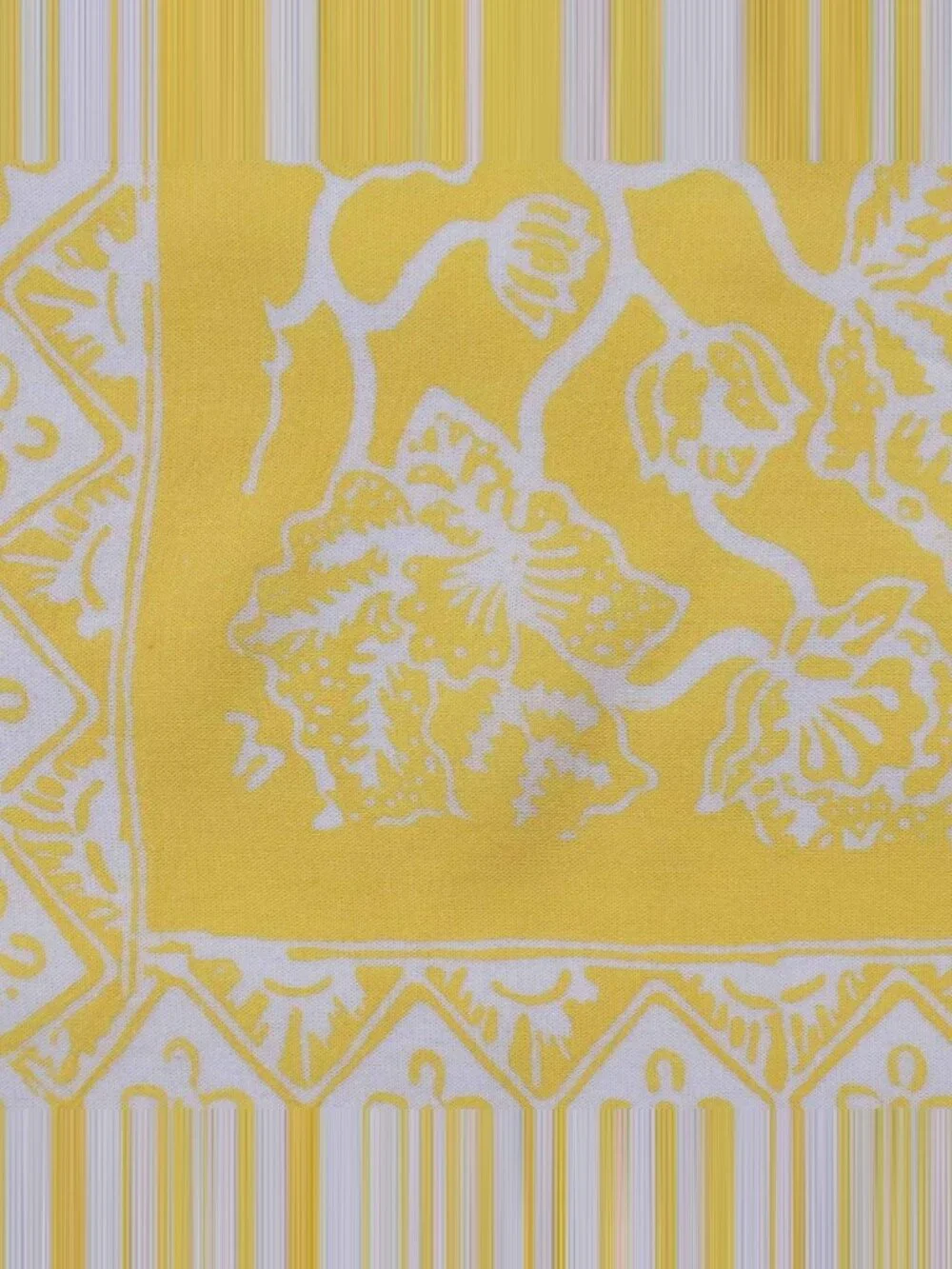 Hand Dyed Batik Bandana, Sunrise, Butter Yellow